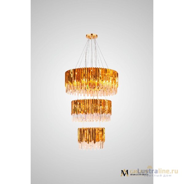 Каскадная люстра AM Group Roberto Cavalli L800-600-400