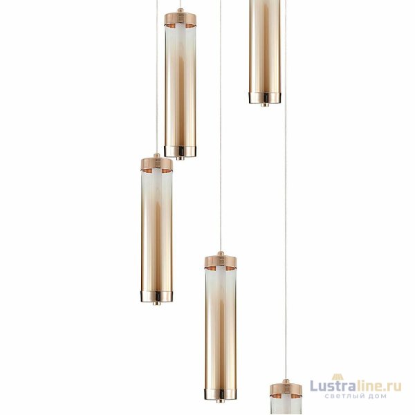 Каскадная люстра Indigo Rilucente 11061/5P Gold V000151L Каскадная люстра Indigo Rilucente 11061/5P Gold V000151L