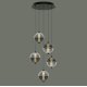 Каскадная люстра Delight Collection MD24022079-5A black/smoky