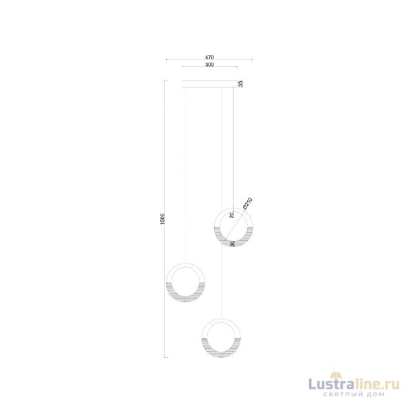 Каскадная люстра Arte Lamp Montana A7777SP-3GO Каскадная люстра Arte Lamp Montana A7777SP-3GO