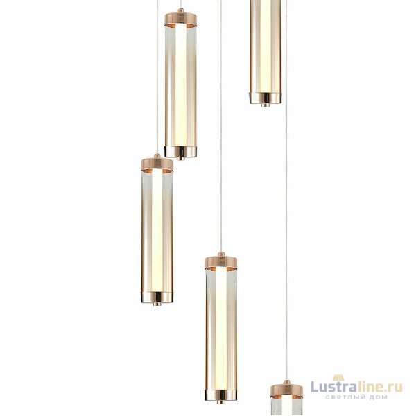 Каскадная люстра Indigo Rilucente 11061/5P Gold V000151L Каскадная люстра Indigo Rilucente 11061/5P Gold V000151L