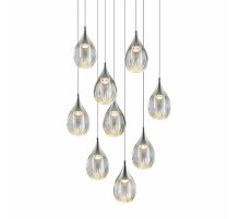 Каскадная люстра Delight Collection Stilla MD24001004-9A chrome/clear Каскадная люстра Delight Collection Stilla MD24001004-9A chrome/clear