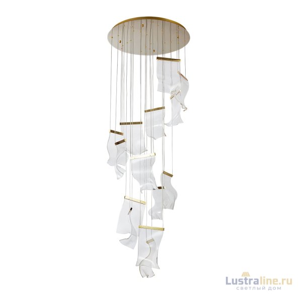 Каскадная люстра Arte Lamp Grappolo A2283SP-14GO Каскадная люстра Arte Lamp Grappolo A2283SP-14GO