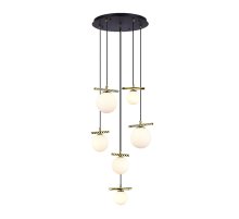 Каскадная люстра iLamp Golden 2134-6D BR+MBK