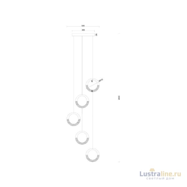 Каскадная люстра Arte Lamp Montana A7777SP-5GO Каскадная люстра Arte Lamp Montana A7777SP-5GO