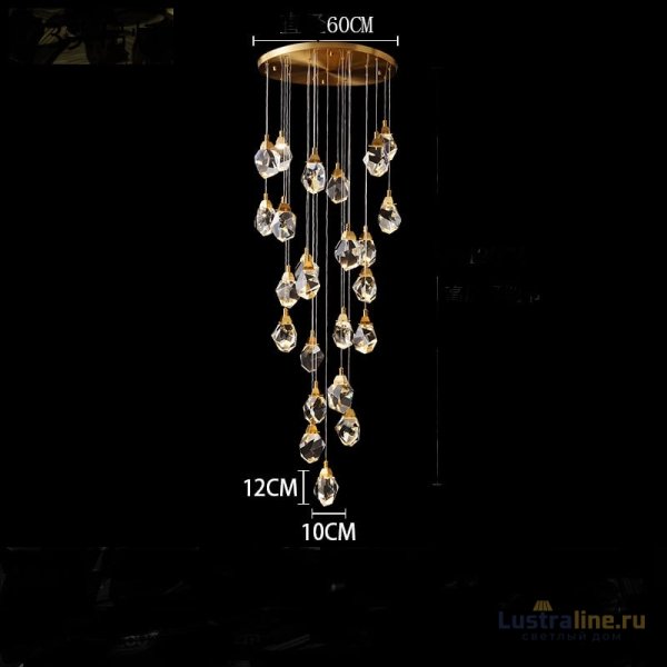 Каскадная люстра ImperiumLoft Cristel One 193597-26 Каскадная люстра ImperiumLoft Cristel One 193597-26