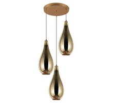 Каскадная люстра Lumina Deco Lauris LDP 6843-3 GD