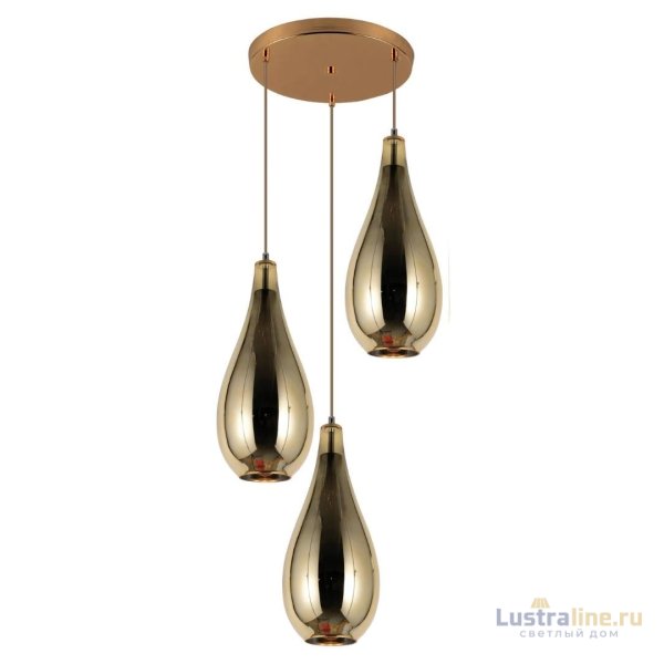 Каскадная люстра Lumina Deco Lauris LDP 6843-3 GD