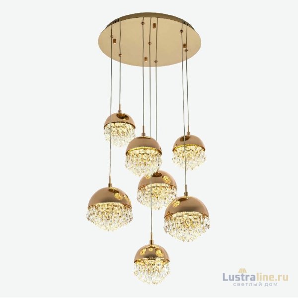 Каскадная люстра Modelux ML.2210.7 GD Каскадная люстра Modelux ML.2210.7 GD