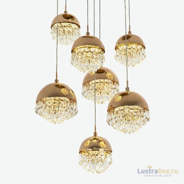 Каскадная люстра Modelux ML.2210.7 GD Каскадная люстра Modelux ML.2210.7 GD