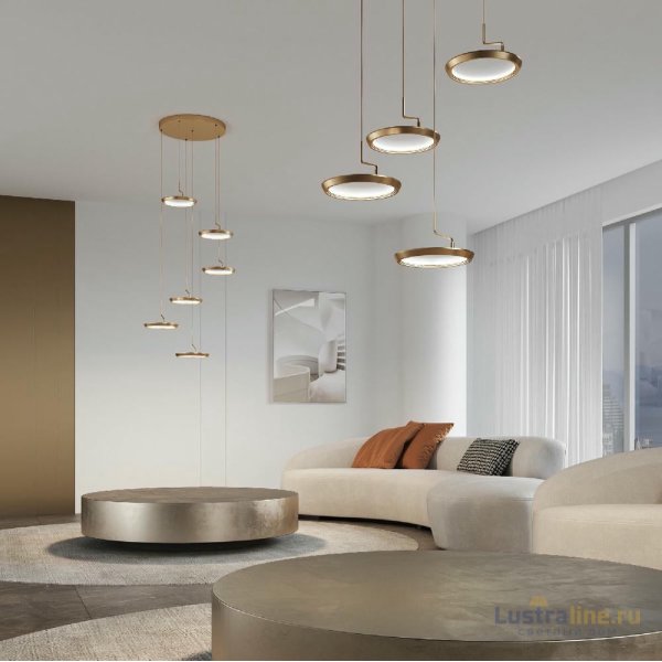Каскадная люстра Eurosvet Crespella 90034/6 золото a069295 Каскадная люстра Eurosvet Crespella 90034/6 золото a069295