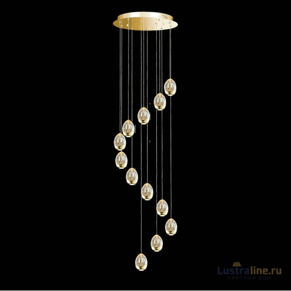 Каскадная люстра Delight Collection Terrene MD13003023-12A gold Каскадная люстра Delight Collection Terrene MD13003023-12A gold