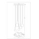 Каскадная люстра Arte Lamp Gala A2720SP-5SG