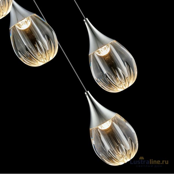 Каскадная люстра Delight Collection Stilla MD24001004-5A chrome/clear Каскадная люстра Delight Collection Stilla MD24001004-5A chrome/clear