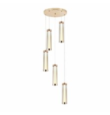 Каскадная люстра Indigo Rilucente 11061/5P Gold V000151L
