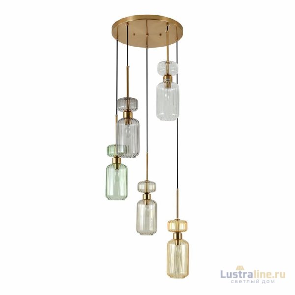 Каскадная люстра Escada Gloss 1141/5S CL/BG/GN/SM/AM Каскадная люстра Escada Gloss 1141/5S CL/BG/GN/SM/AM