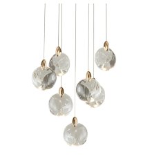 Каскадная люстра Delight Collection OD2440-7 gold/clear