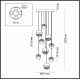 Каскадная люстра Odeon Light Roni 5037/84L
