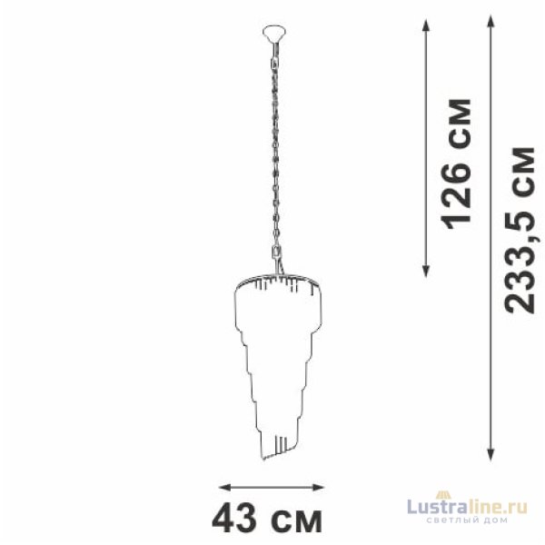 Каскадная люстра Vitaluce V5311-0/13 Каскадная люстра Vitaluce V5311-0/13