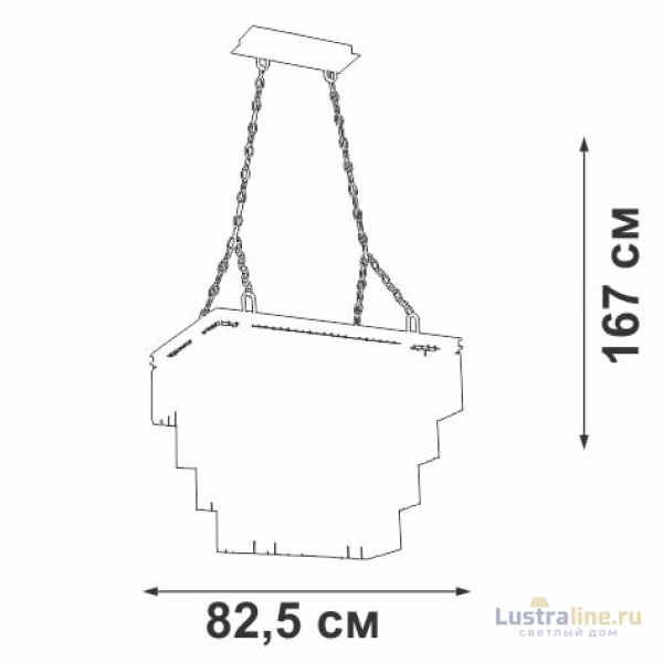 Каскадная люстра Vitaluce V5312-1/20 Каскадная люстра Vitaluce V5312-1/20