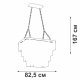 Каскадная люстра Vitaluce V5312-1/20