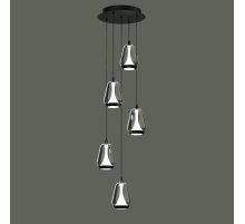 Каскадная люстра Delight Collection MD24001011-5A black/smoky