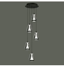 Каскадная люстра Delight Collection MD24001011-5A black/smoky
