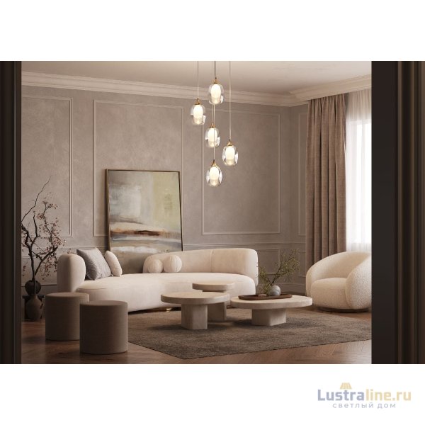 Каскадная люстра Maytoni Aura MOD016PL-05BS Каскадная люстра Maytoni Aura MOD016PL-05BS