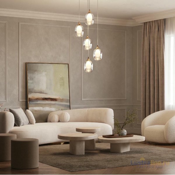 Каскадная люстра Maytoni Aura MOD016PL-05BS Каскадная люстра Maytoni Aura MOD016PL-05BS