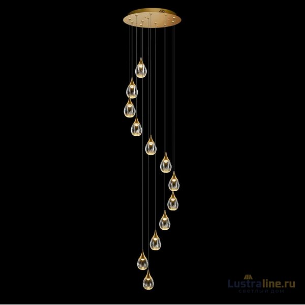 Каскадная люстра Delight Collection Stilla MD24001004-12A gold/clear