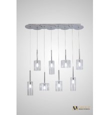 Каскадная люстра AM Group AM355-8CLEAR