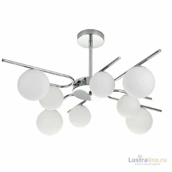 Люстра на штанге Escada Sphere 642/8P Silver УЦ