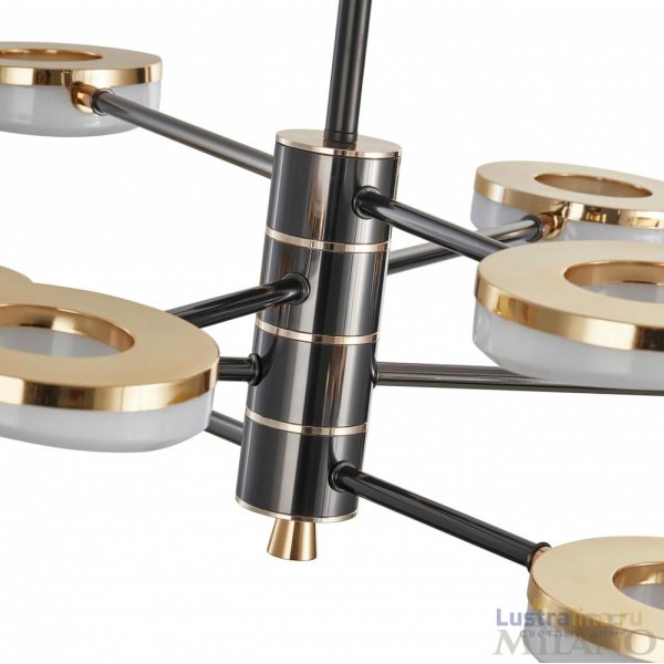 Люстра на штанге Arte Milano Ferrara 276699/8 BK/GD Люстра на штанге Arte Milano Ferrara 276699/8 BK/GD