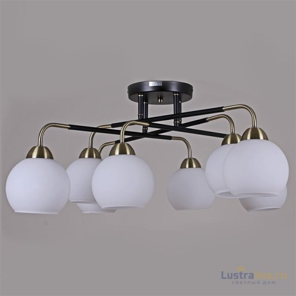 Люстра на штанге Illumico IL0252-8CSQ-79 BK AB