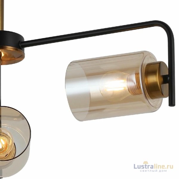 Люстра на штанге Illumico IL8248-3COU-79 BK GD Люстра на штанге Illumico IL8248-3COU-79 BK GD