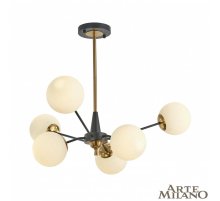 Люстра на штанге Arte Milano 279808/6 BK/GD Люстра на штанге Arte Milano 279808/6 BK/GD