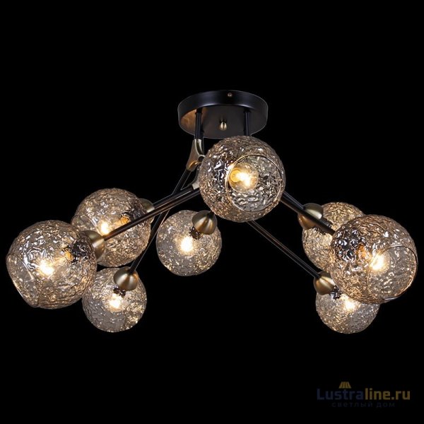Люстра на штанге Illumico IL0264-8CSQ-79 BK AB