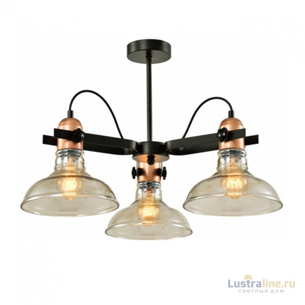 Люстра на штанге IMEX Master MD.20552-3-S-BK+AB