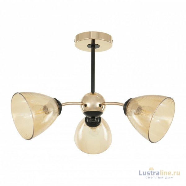 Люстра на штанге Arte Milano Napoli 329007/3 GD.BK Люстра на штанге Arte Milano Napoli 329007/3 GD.BK