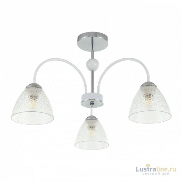Люстра на штанге Arte Milano Napoli 321410/3 CR+WH Люстра на штанге Arte Milano Napoli 321410/3 CR+WH