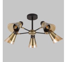 Люстра на штанге IMEX MD.51902-5-S-BK+AB Люстра на штанге IMEX MD.51902-5-S-BK+AB