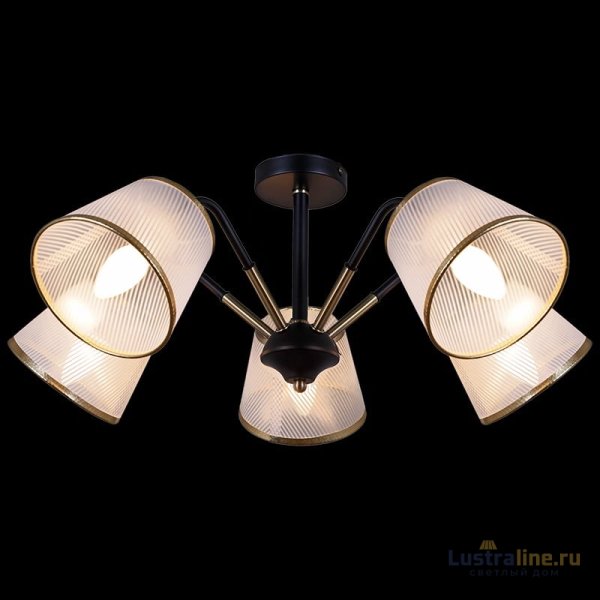 Люстра на штанге Illumico IL0344-5CSQ-79 BK AB Люстра на штанге Illumico IL0344-5CSQ-79 BK AB