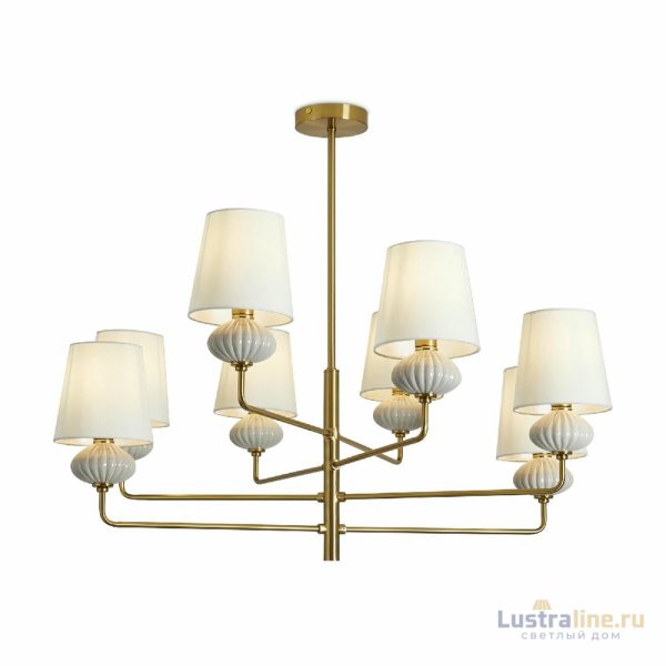 Люстра на штанге Freya Ceramics FR2029PL-08BS