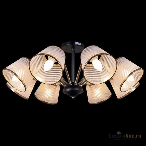 Люстра на штанге Illumico IL0344-8CSQ-79 BK AB Люстра на штанге Illumico IL0344-8CSQ-79 BK AB