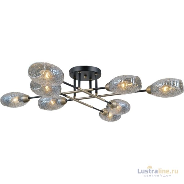 Люстра на штанге Illumico IL0255-8CSQ-79 BK AB