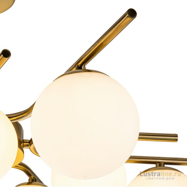 Люстра на штанге Escada Sphere 642/10P Brass