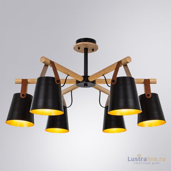 Люстра на штанге Arte Lamp Thomas A7032PL-6BK