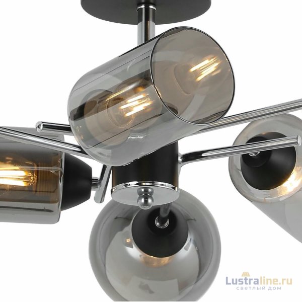 Люстра на штанге Illumico IL8243-6COU-79 BK CR