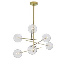 Люстра на штанге Delight Collection Globe Mobile 9307P-6A gold