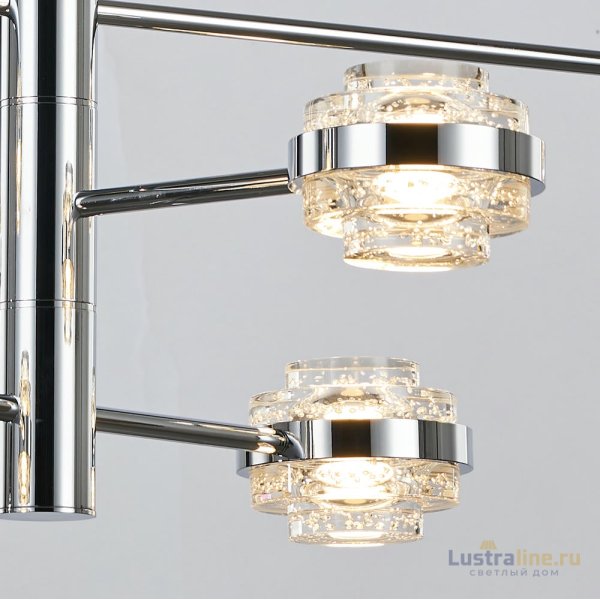 Люстра на штанге Delight Collection MD22030002 MX22030002-6A chrome/clear